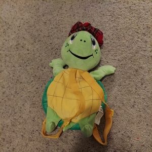 Littlest golfer turtle putter backpack